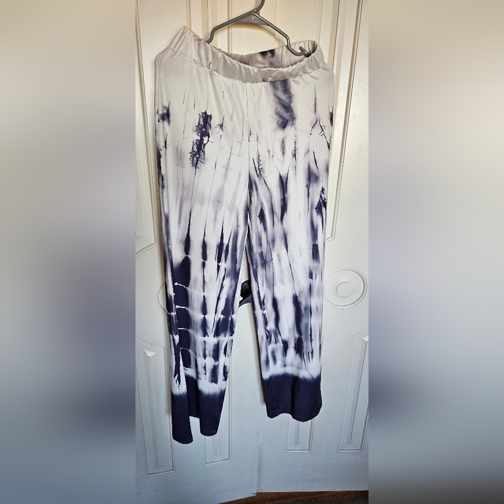Tie-Dye Black and White Pants
